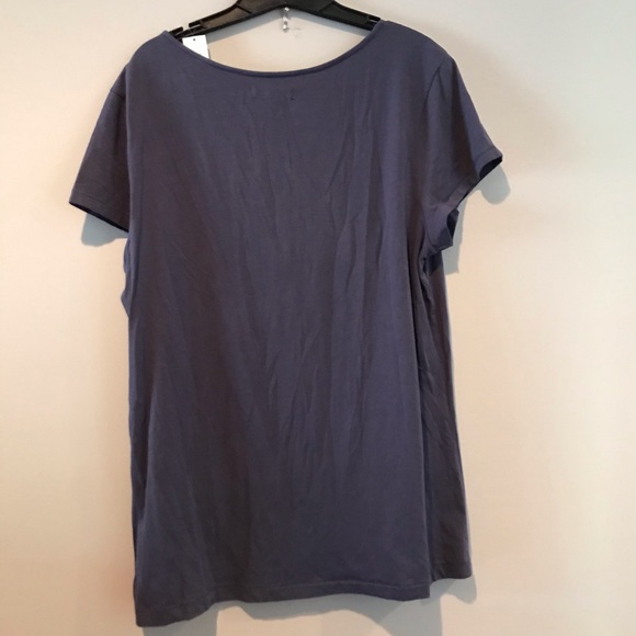 Banana Republic Rosette Scoop Neck Tee XL - Picture 4 of 4